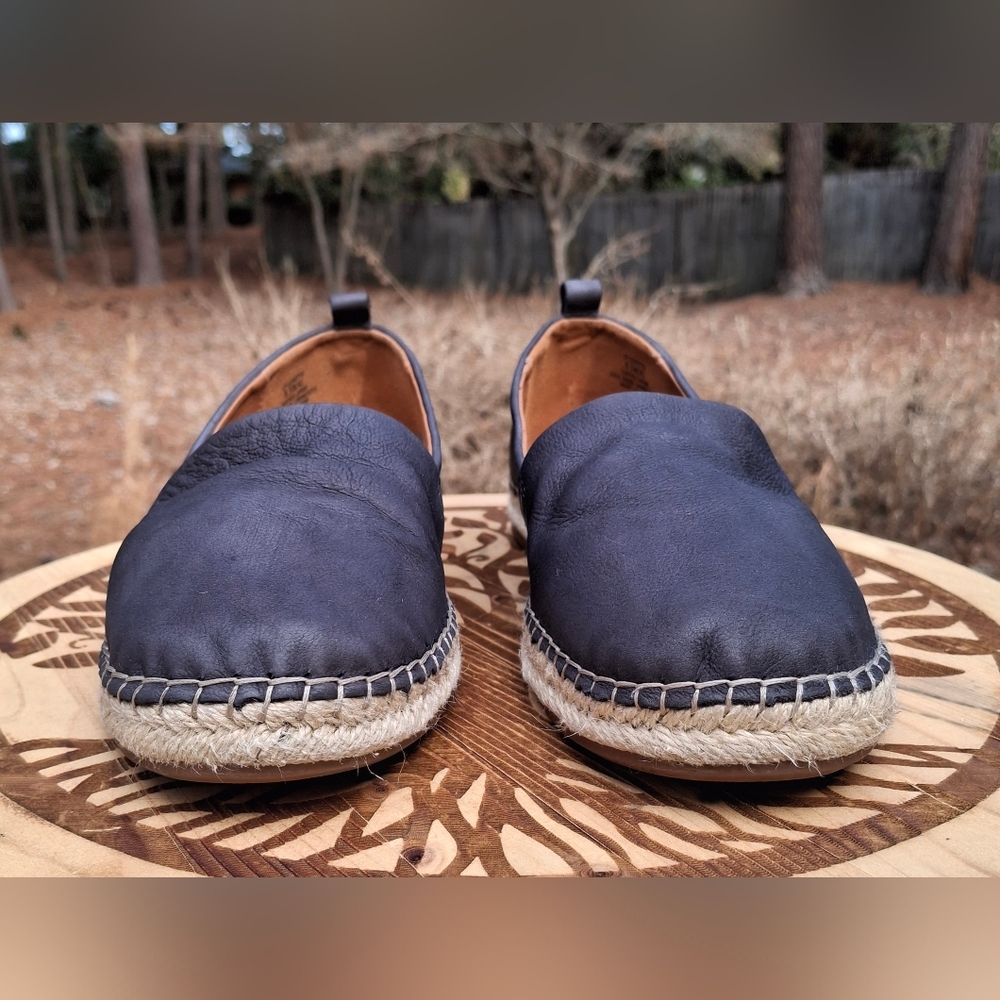 Lucky Brand Grey Nubuck Loretto Espadrille Loafers Size 9.5 - Picture 2 of 9